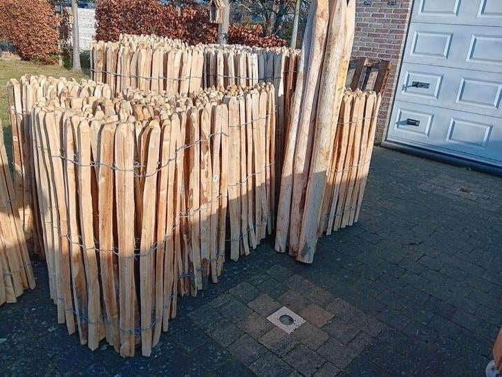 Kastanje kastanjehouten poortje hekwerk palen, Ophalen