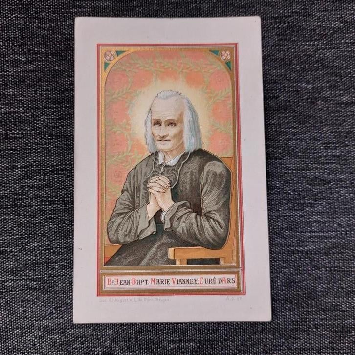 Bidprentje : Pastoor van Ars (Jean Baptiste Marie Vianney), Verzamelen, Ophalen of Verzenden, Bidprentje