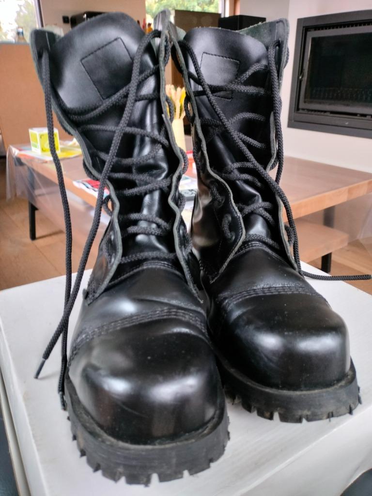 Underground Original commando laars/bottine in zwart leer, Kleding | Heren, Schoenen, Ophalen of Verzenden, Gedragen, Zwart
