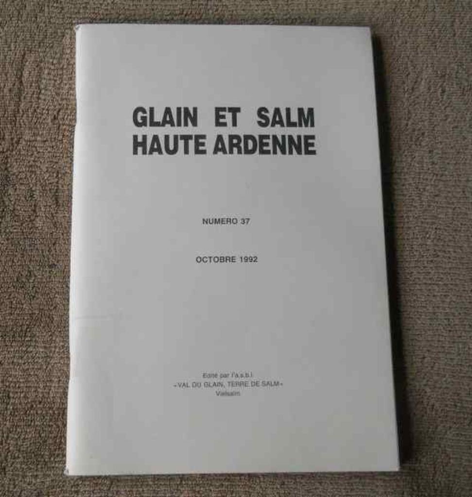 Glain et Salm (37 - Oct. 1992) - Grand-Halleux Vielsalm, Livres, Histoire nationale, Utilisé, Enlèvement ou Envoi