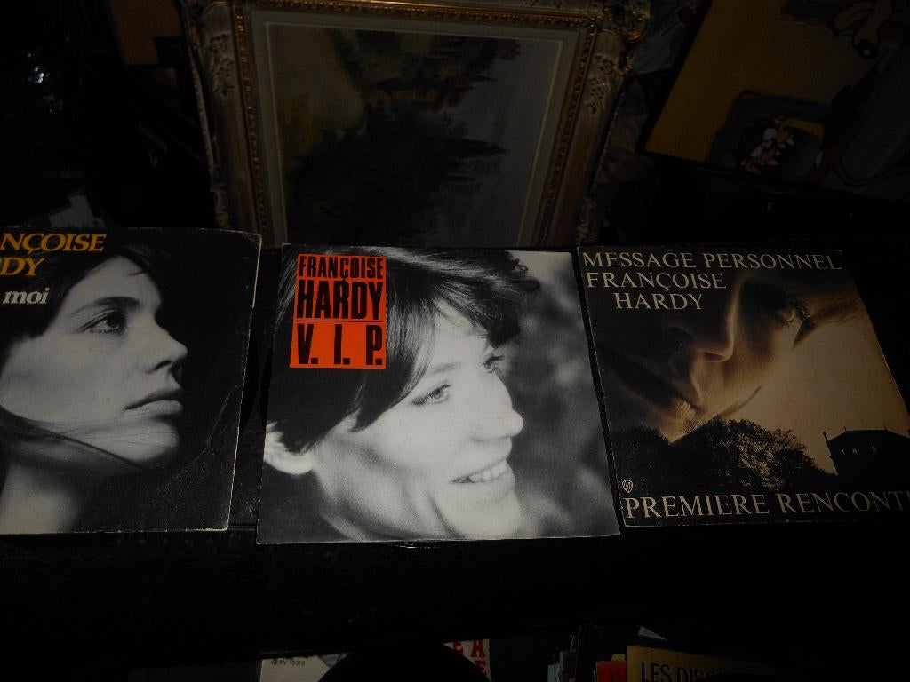 Lot de 3 Françoise Hardy 45T, Ophalen of Verzenden