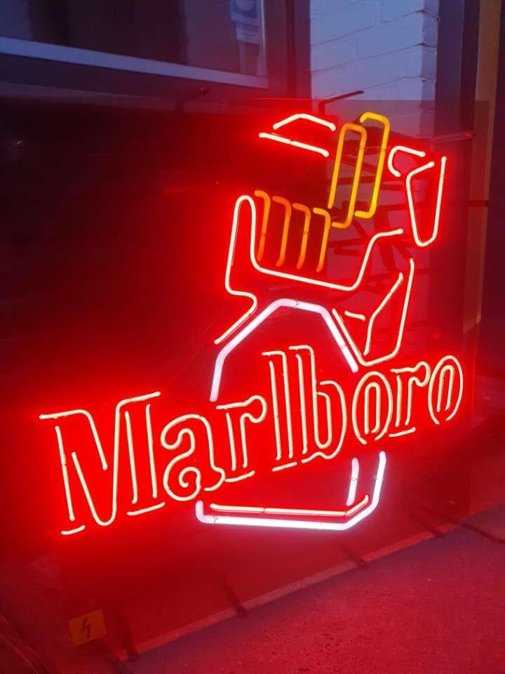 Nieuw in doos vintage marlboro neon topper, Verzamelen, Ophalen