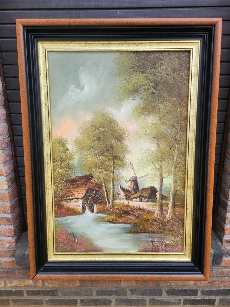 Zeer mooi en groot schilderij vanG.Quidousse.inzeer goede st, Enlèvement