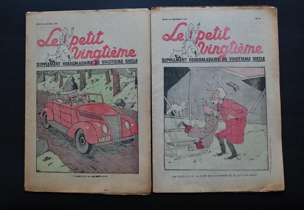 Le Petit Vingtième 4 + 47 - Kuifje - Le sceptre d Ottokar -, Plusieurs BD, Enlèvement, Utilisé, Hergé