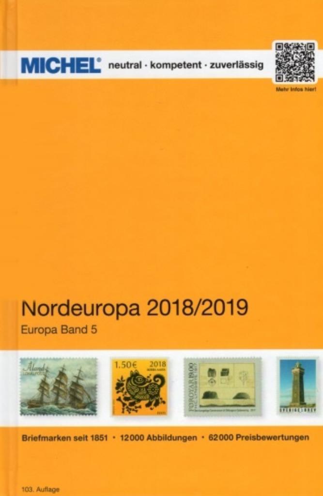 Michel catalogus Noord-Europa Band 5 2018-2019, Postzegels en Munten, Ophalen of Verzenden, Catalogus