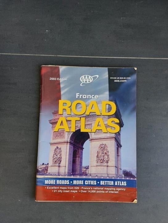 Road atlas van Frankrijk, Boeken, Atlassen en Landkaarten, Ophalen of Verzenden, Zo goed als nieuw, Frankrijk