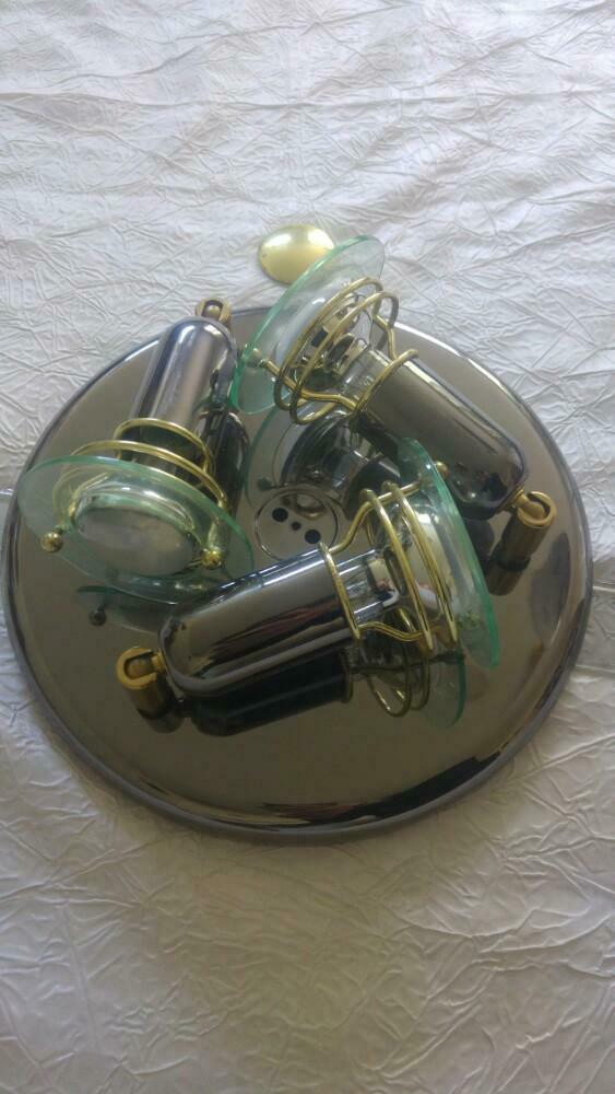 Plafonnier Vintage Lampe Massive 3 spots inclinables 2001, Enlèvement ou Envoi, Comme neuf