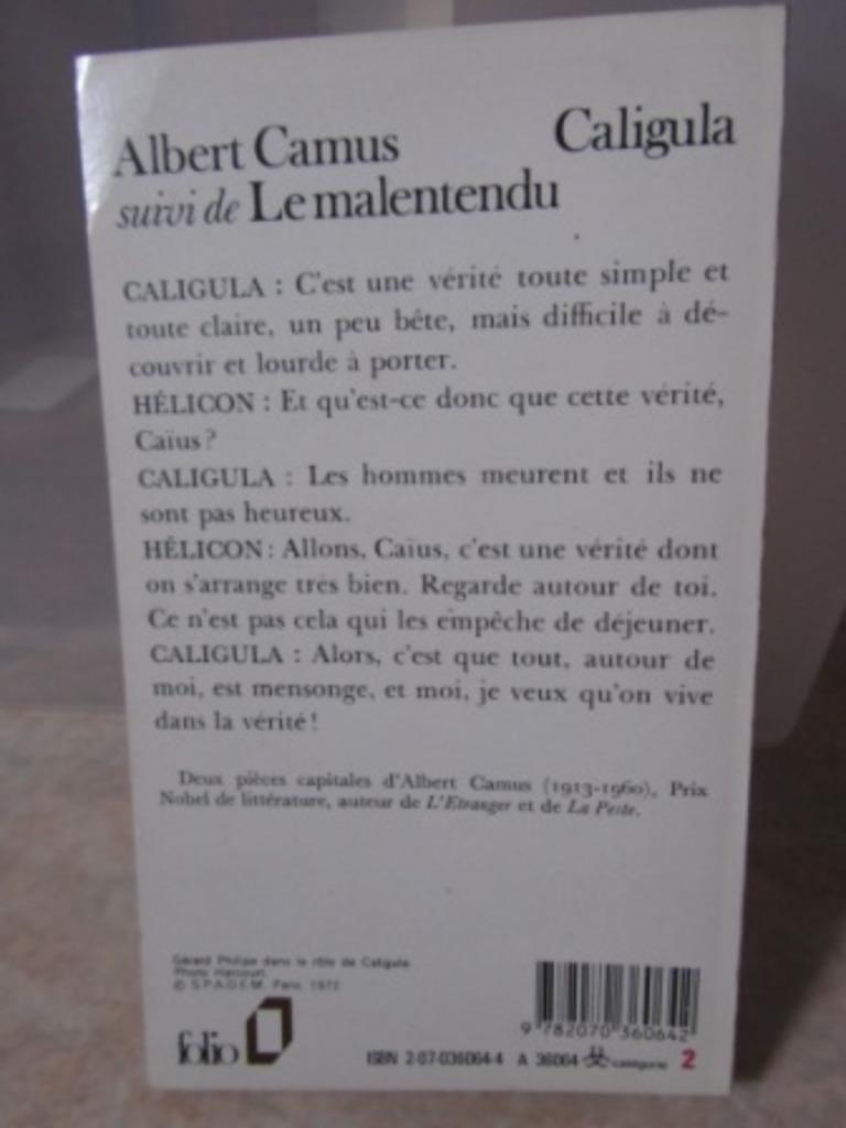 Caligula Camus, Ophalen of Verzenden