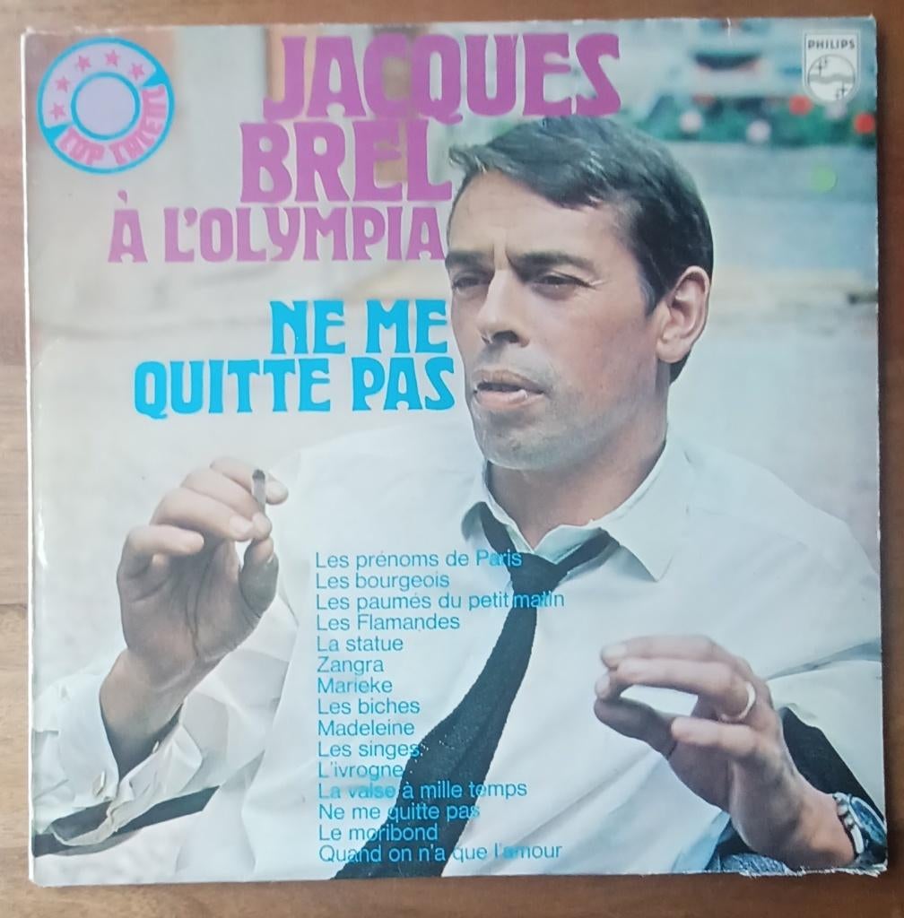 LP/ JACQUES BREL/ A L' Olympia - Ne me quitte pas/ 1972, CD & DVD, Vinyles | Pop, Enlèvement ou Envoi
