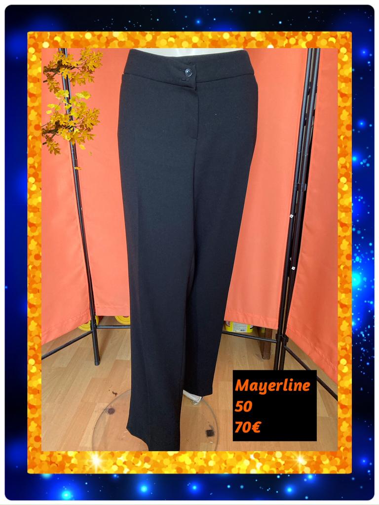 Pantalon dames 50 Mayerline, Kleding | Dames, Broeken en Pantalons, Mayerline, Zwart, Maat 46/48 (XL) of groter, Ophalen of Verzenden