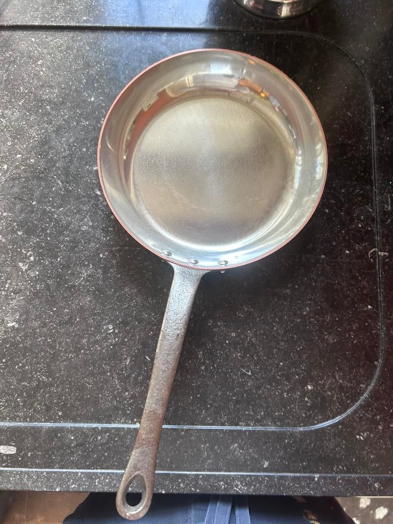 Koperen braadpan, Huis en Inrichting, Keuken | Potten en Pannen, Ophalen of Verzenden, Zo goed als nieuw