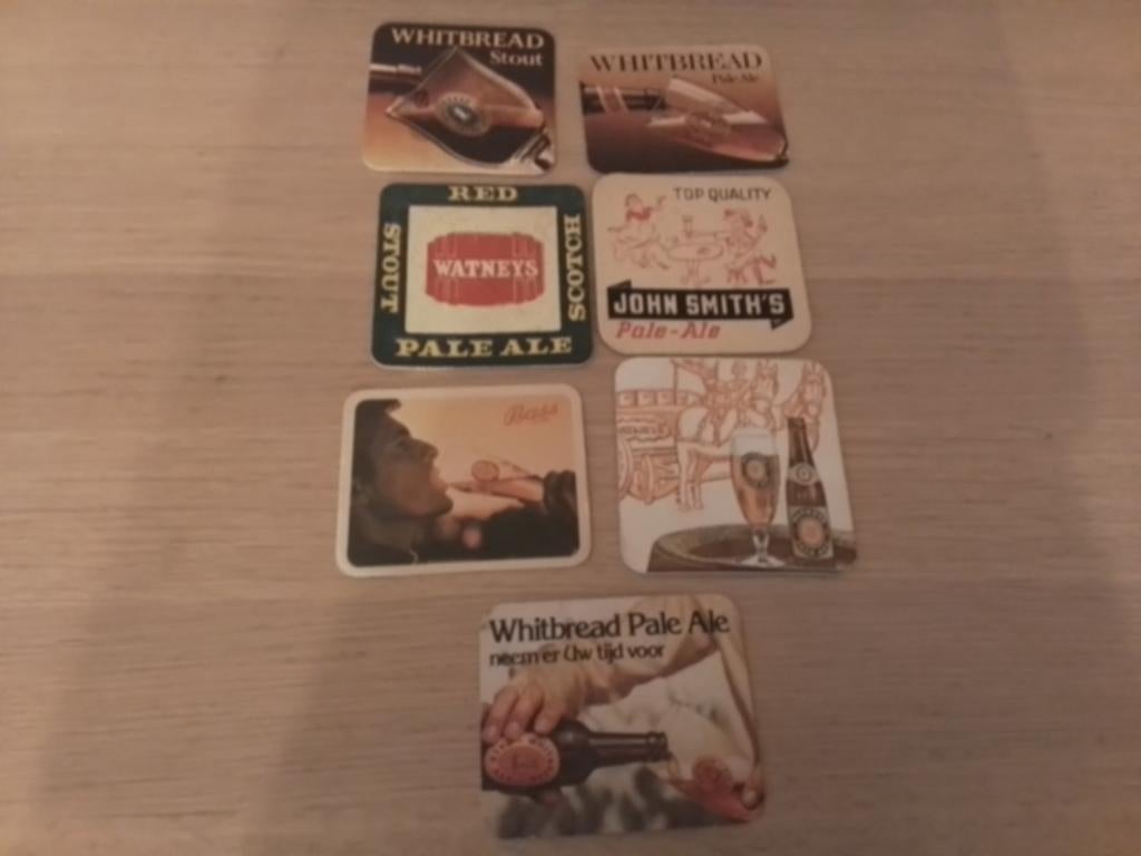 Oude Pale ale-whitbread pale ale  bierkaartjes - bierviltjes, Verzamelen, Biermerken, Ophalen of Verzenden, Gebruikt