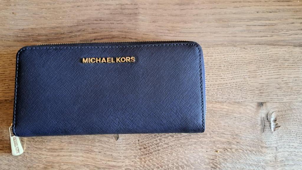 Portefeuille "Michael Kors ", Enlèvement ou Envoi, Bleu, Cuir