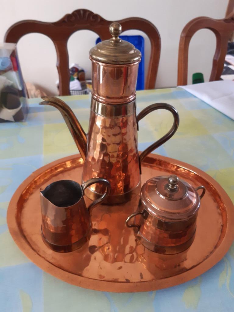 Koperen thee set, Ophalen, Koper