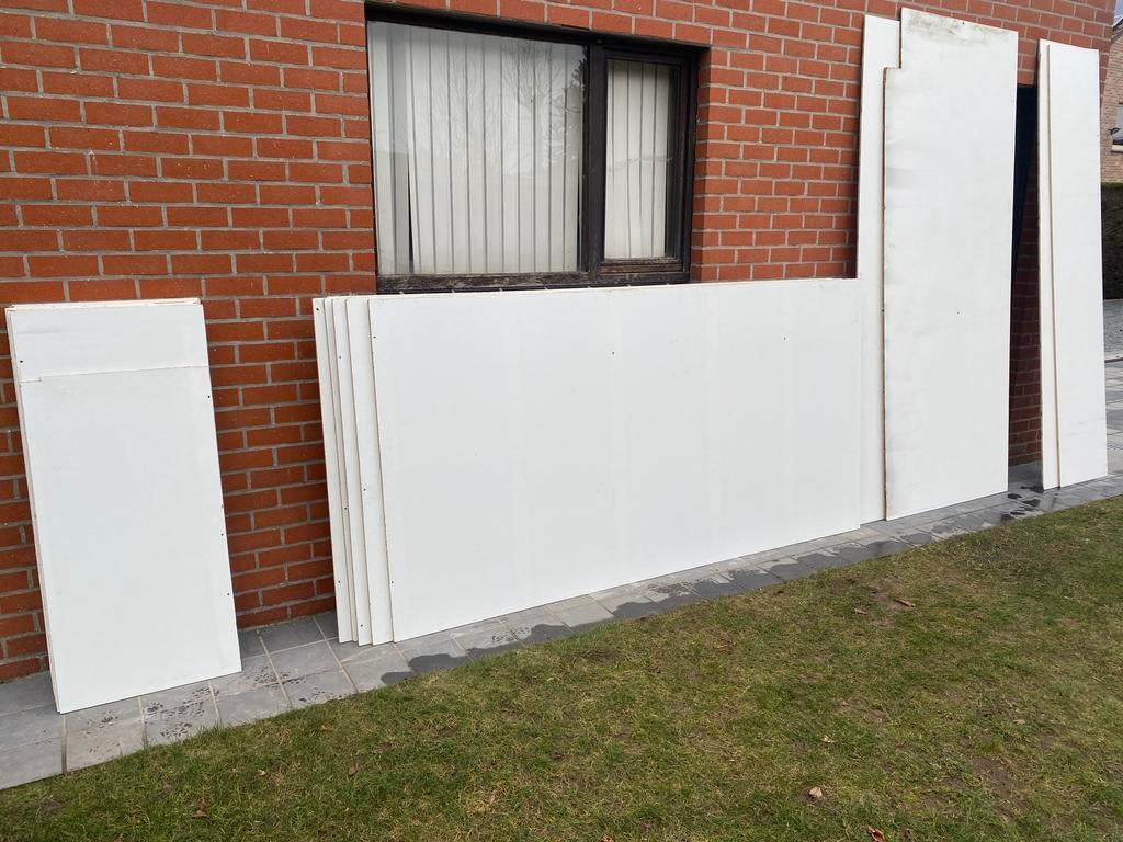 Lot Spaanplaat 250x125 cm 10mm wit, Ophalen, Multiplex