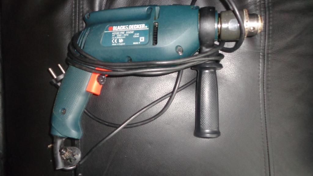 Foreuse visseuse black et decker 550 watts, Enlèvement ou Envoi, Utilisé, Foreuse et Perceuse, 400 à 600 watts
