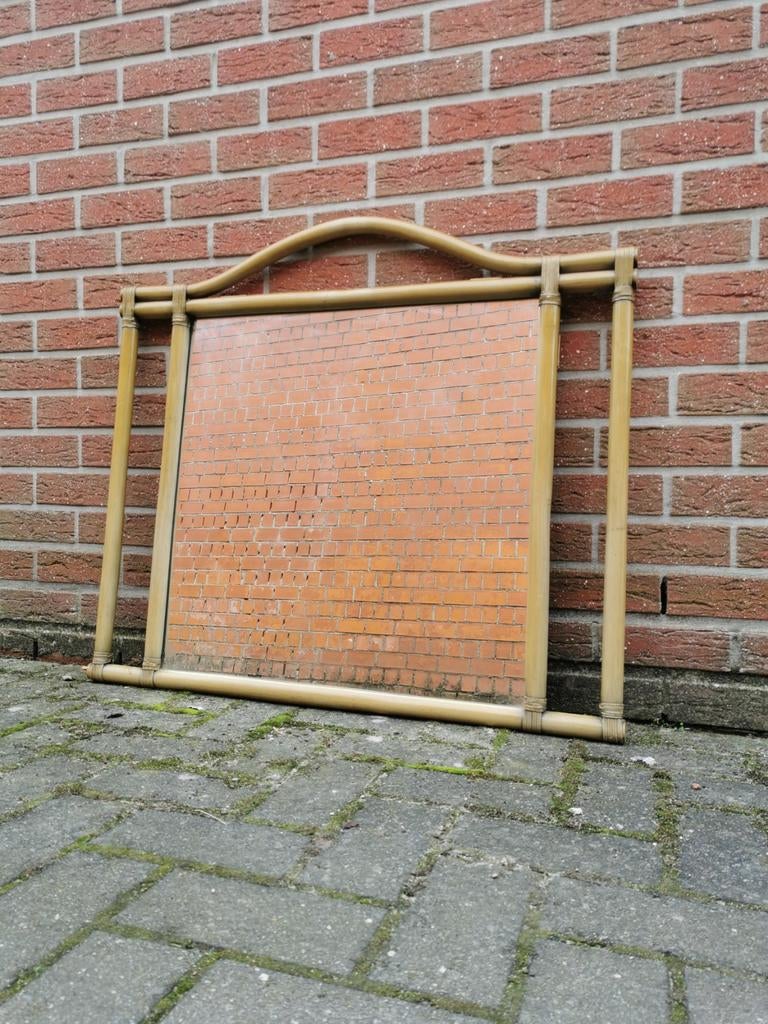Vintage spiegel faux bamboe Gaspa Rucci, Enlèvement, Utilisé