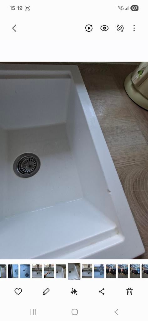 Evier pour cuisine granit, Enlèvement ou Envoi, Robinet