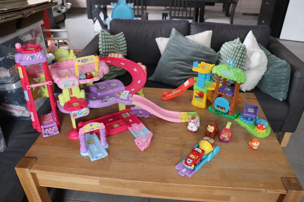 Tut tut bolides et animaux - 3 ensembles - Vtech, Enlèvement, Utilisé, 2 à 4 ans