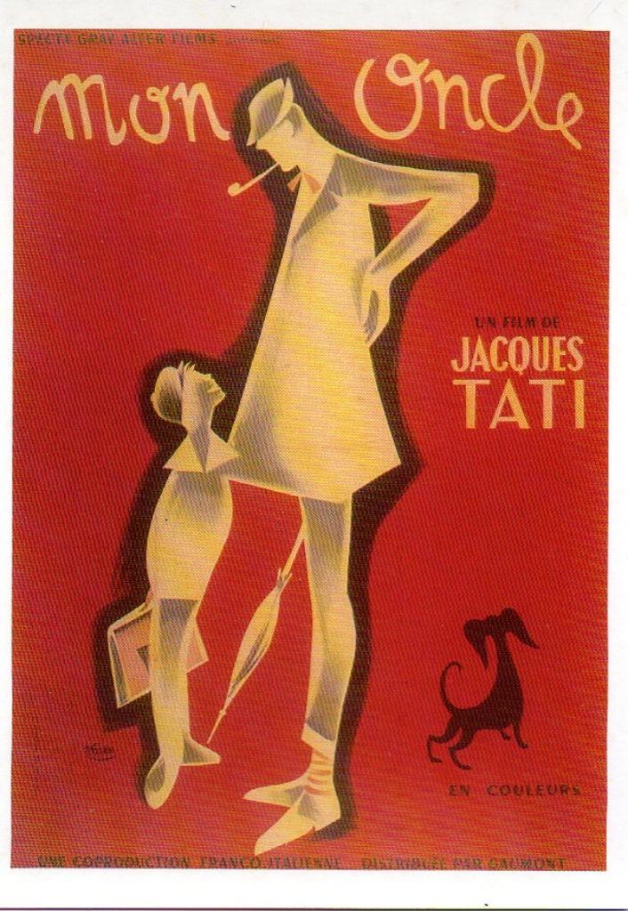 postkaart carte postale Jacques Tati - mon oncle, Ophalen of Verzenden, Ongelopen, Cultuur en Media