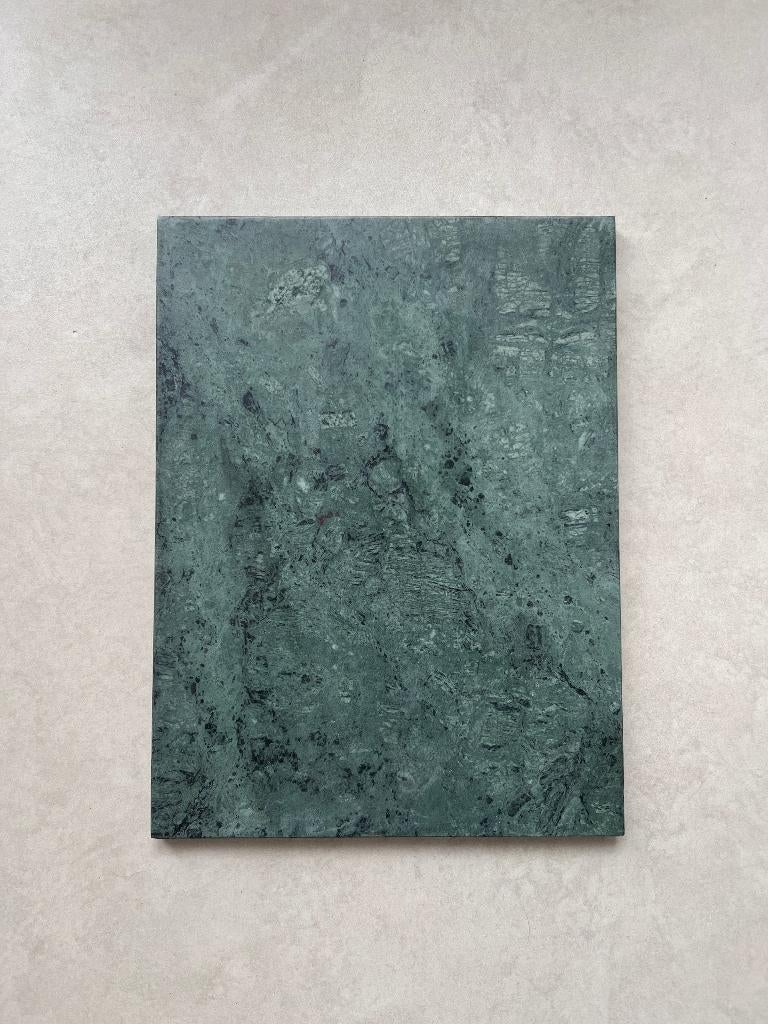 Marmeren blad - Groen - 30x40x2cm, Ophalen of Verzenden, Nieuw, Rechthoekig, Overige materialen