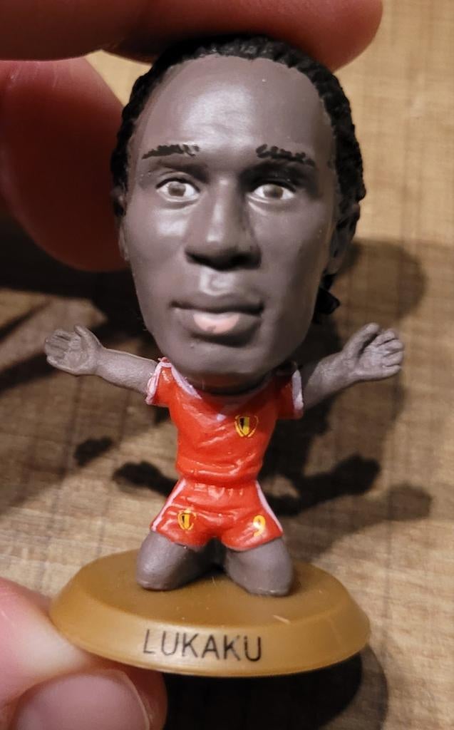 Voetbalpoppetje: Lukaku, Ophalen of Verzenden, Zo goed als nieuw, Beeldje of Poppetje