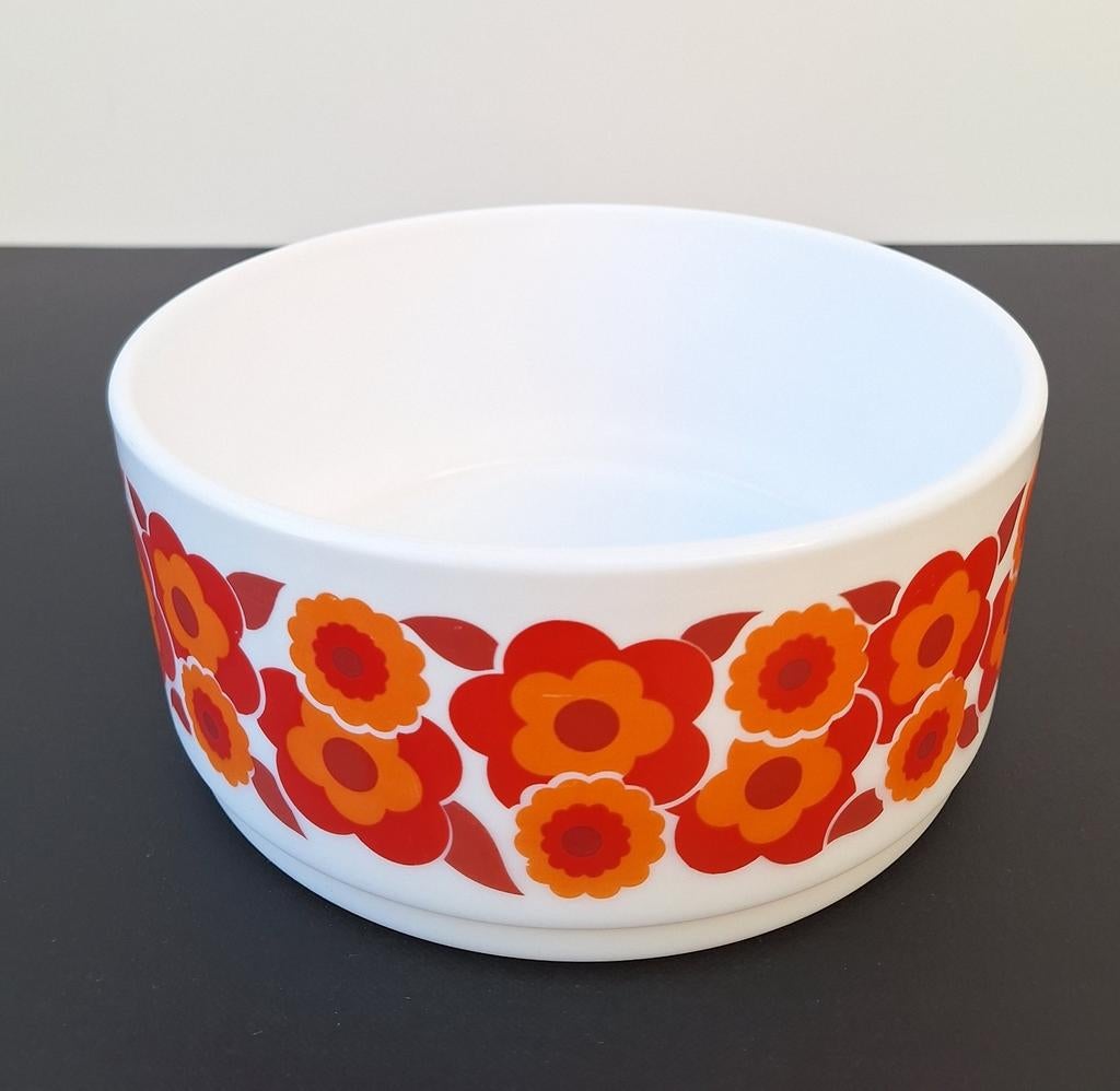 Mooie vintage Arcopal Lotus saladeschaal 20cm, Antiek en Kunst, Ophalen of Verzenden