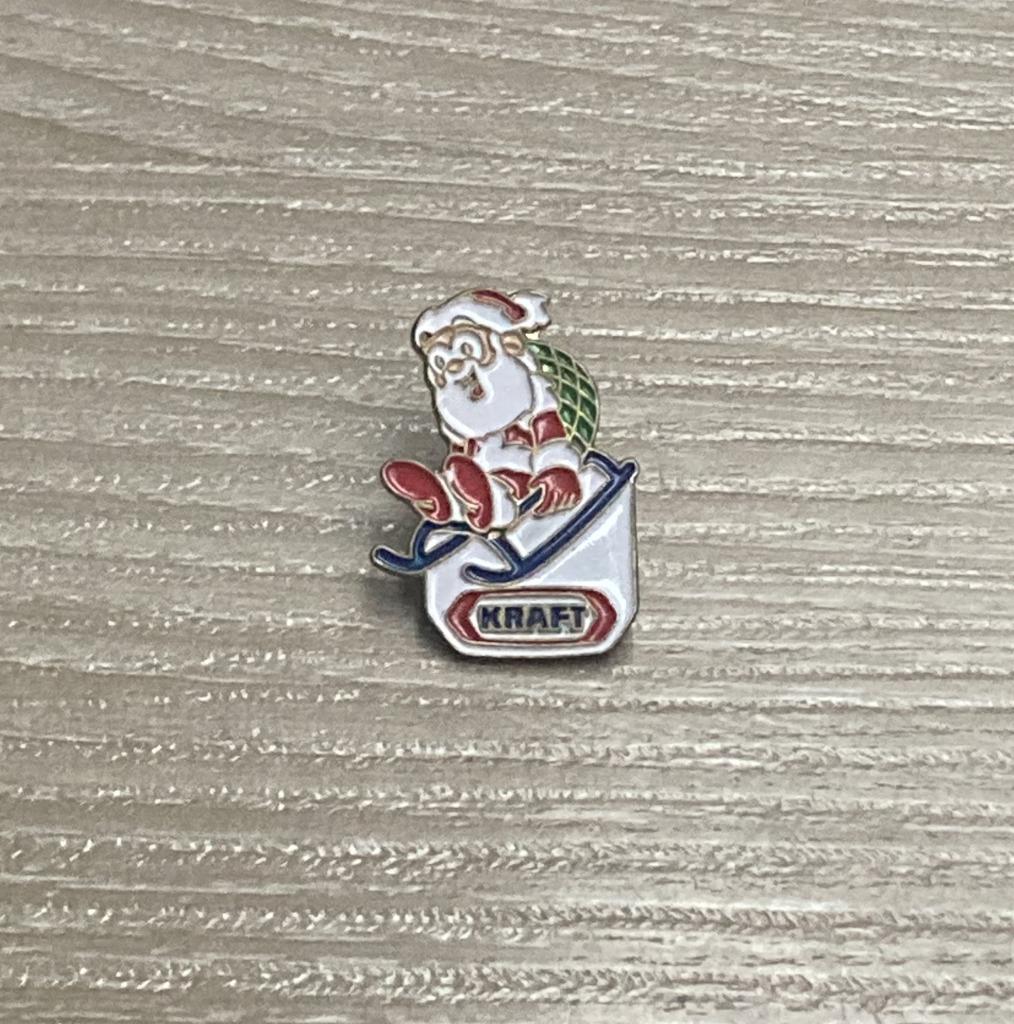 PIN - KRAFT - KERSTMAN - PERE NOËL, Collections, Envoi, Utilisé, Marque, Insigne ou Pin's