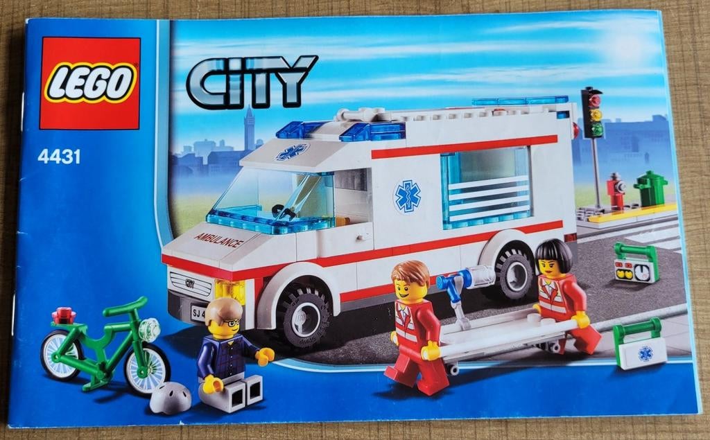 Lego City bouwboekje - thema ambulance - doos 4431 (2012), Enlèvement ou Envoi, Utilisé, Briques en vrac, Lego