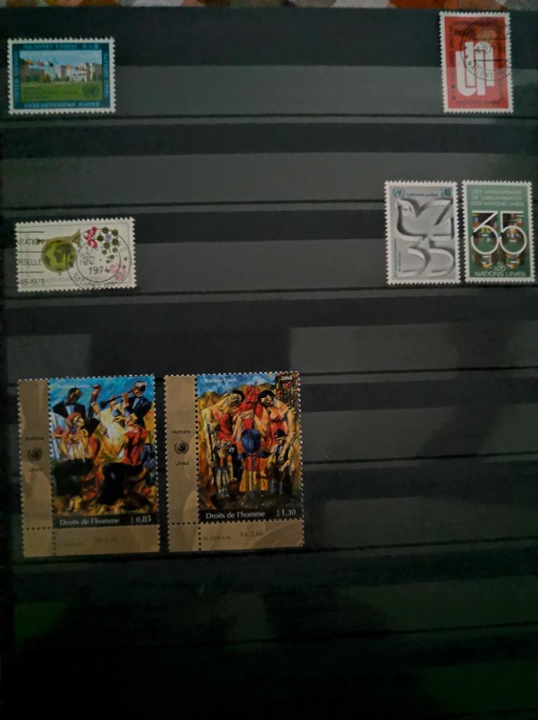 POSTZEGELS VERENIGDE NATIES GENEVE TE KOOP AFGEPRIJSD, Postzegels en Munten, Ophalen of Verzenden, Gestempeld, Overige thema's