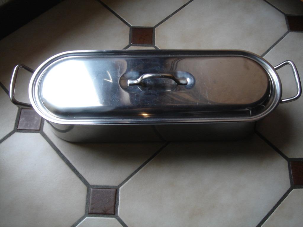 POISSONNIÈRE INOX 45 cm UTILISÉE UNE FOIS POUR DINER DE FÊTE, Enlèvement, Comme neuf