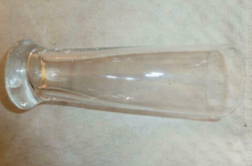 #F bier glas ' Blanco ; zonder bedrukking ; type brede fluit, Ophalen of Verzenden, Nieuw, Bierglas