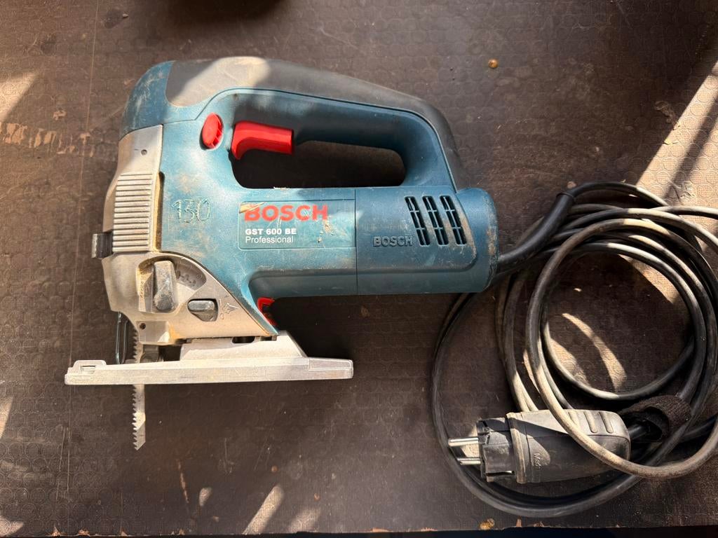 Bosch gst 600 BE bosch blauw professioneel, Doe-het-zelf en Bouw, Ophalen, Zo goed als nieuw