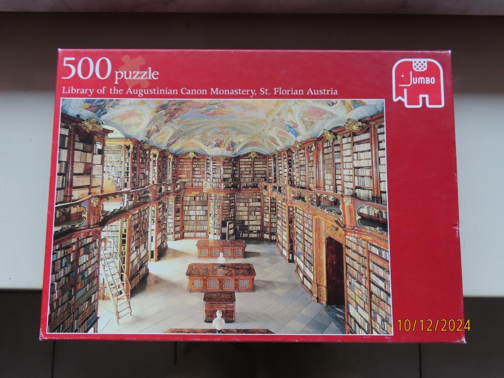 Puzzel 500 st - De Bibliotheek, Ophalen of Verzenden, 500 t/m 1500 stukjes, Gebruikt, Legpuzzel