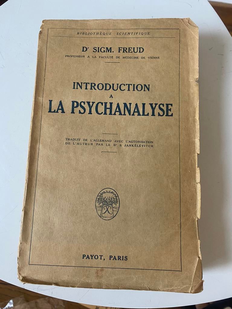 Oud boek Sigmund Freud inleiding tot de psychoanalyse