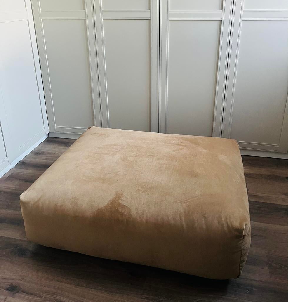 Vetsak poef, Ophalen, Vierkant, 100 tot 125 cm, Stof