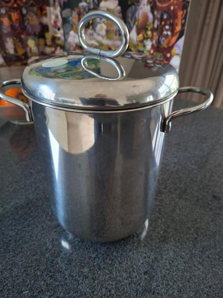 aspergepan, Huis en Inrichting, Kookpan of Snelkookpan, Inox, Keramische plaat, Ophalen of Verzenden
