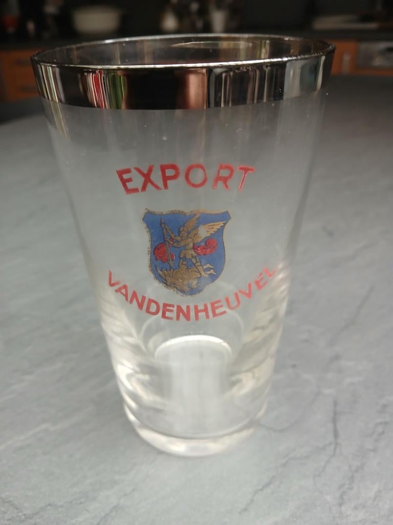 Oud glas vandenheuvel  zilveren rand, Verzamelen, Merken en Reclamevoorwerpen, Ophalen of Verzenden, Zo goed als nieuw