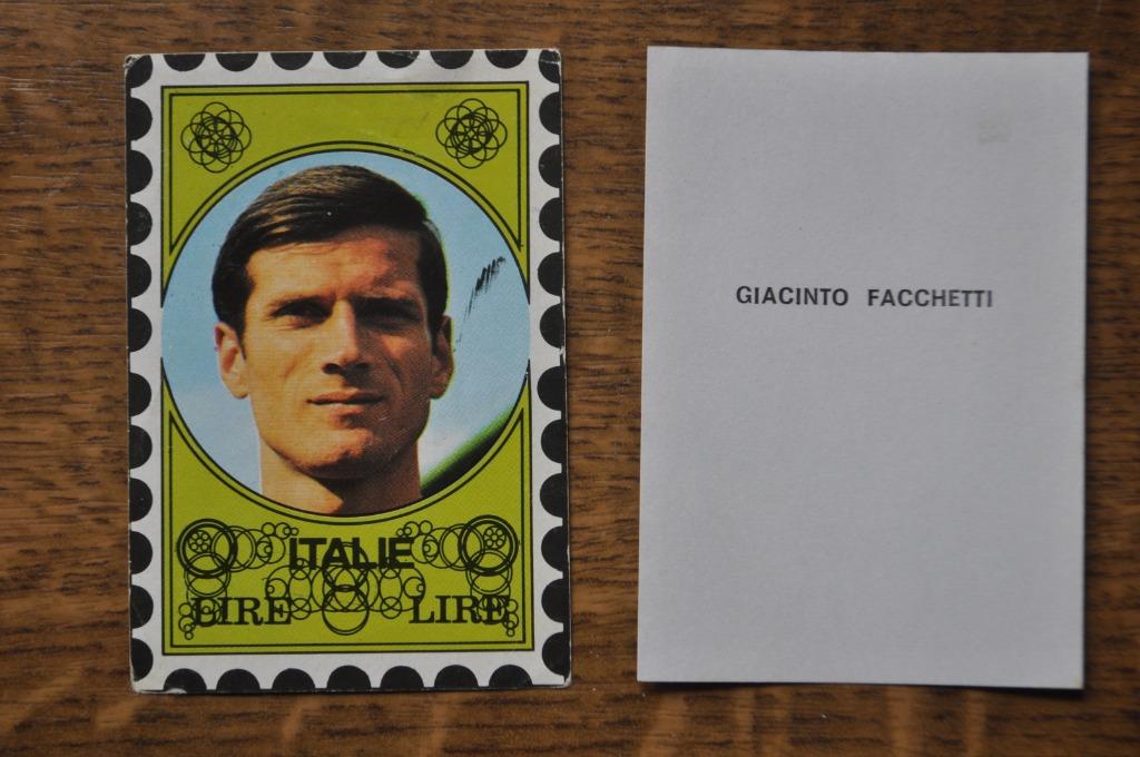 VANDERHOUT PLAATJE WORLD CUP 70 GIACINTO FACCHETTI, Enlèvement ou Envoi, Comme neuf, Image