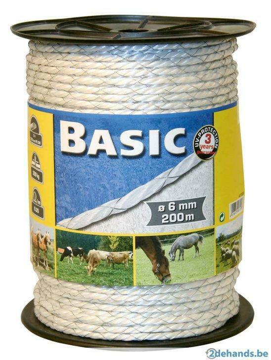 Schrikdraad koord Basic 200m, Agrodieren de beste prijzen, Animaux & Accessoires, Box & Pâturages