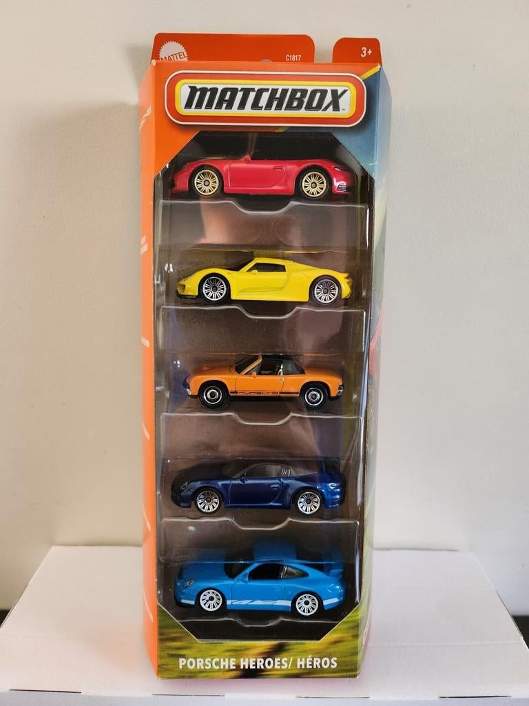 Matchbox 5 pack Porsche Heroes (2025), Hobby en Vrije tijd, Modelauto's | Overige schalen, Ophalen of Verzenden, Nieuw