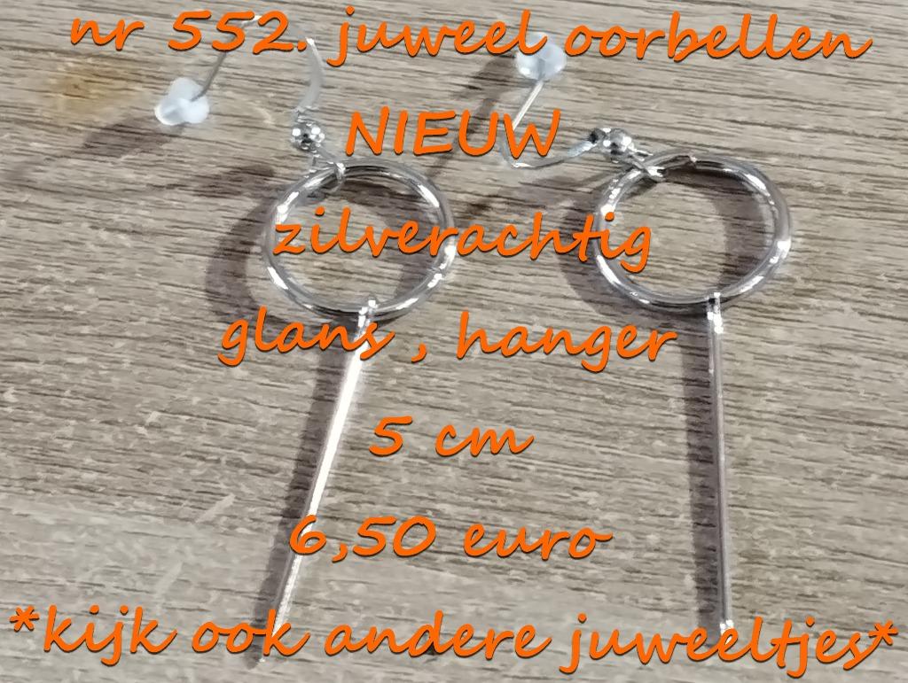 552. Juweel : oorbellen , NIEUW ,  verzending inbegrepen, Overige materialen, Hangers, Verzenden, Nieuw