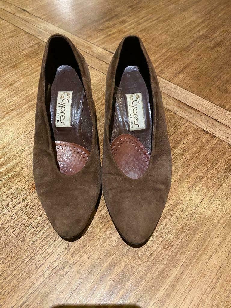 Bruine nubuck pumps maat 37, Pumps, Bruin, Cypres, Ophalen of Verzenden