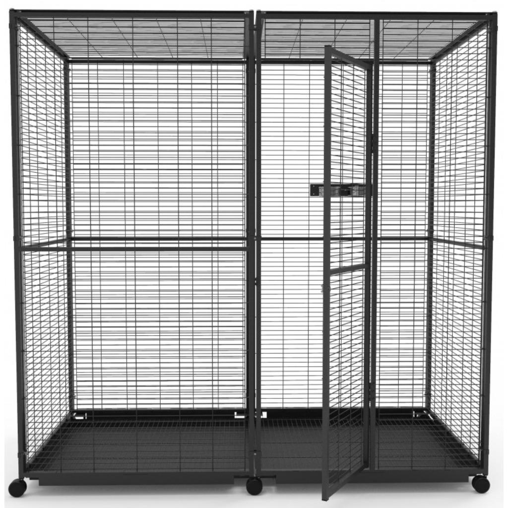 Volière extérieure 2x1x2 m cage perroquet ara, Envoi, Neuf, Métal, Volière