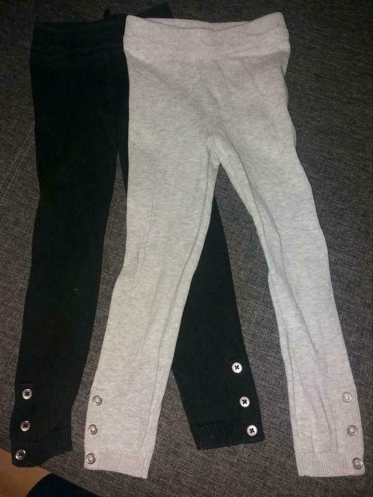 Lot 2 legging en tricot fille 3 ans T98 (petit), Enlèvement ou Envoi, Utilisé, Fille
