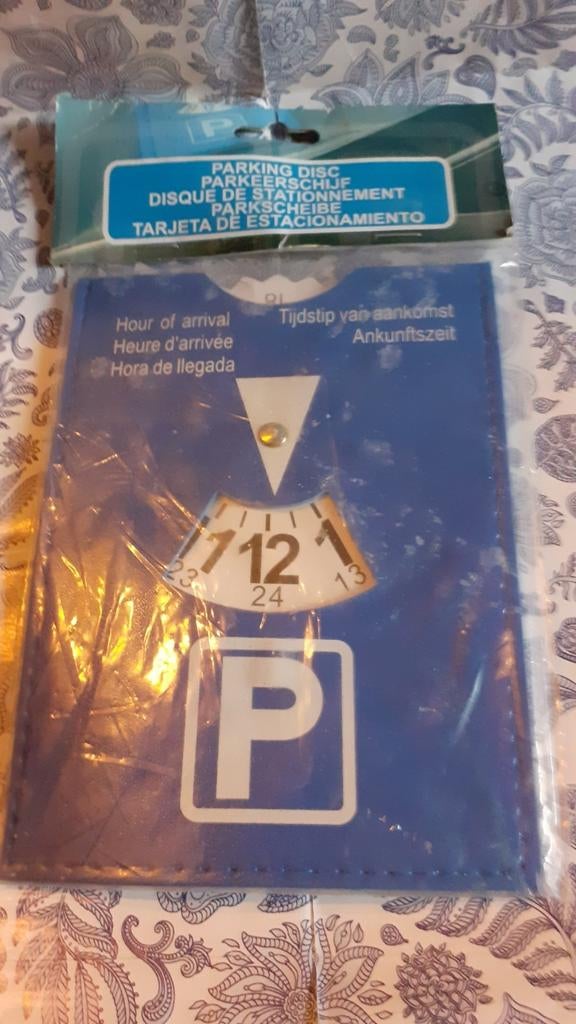 Disque de stationnement plastifier neuf, Enlèvement ou Envoi, Neuf