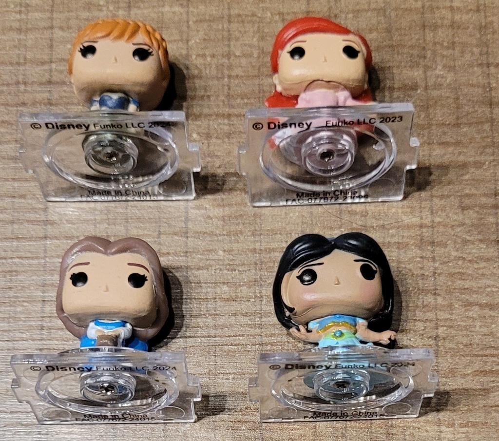 Disney: 4 prinsessen: mini-Funko poppetjes, Enlèvement ou Envoi, Comme neuf
