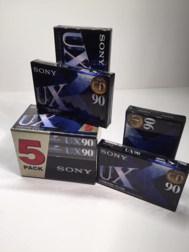 Nouveau dans l'emballage 9 x Sony UX-90 Chrome (nouveau scel, CD & DVD, Enlèvement ou Envoi, Autres genres, Neuf, dans son emballage