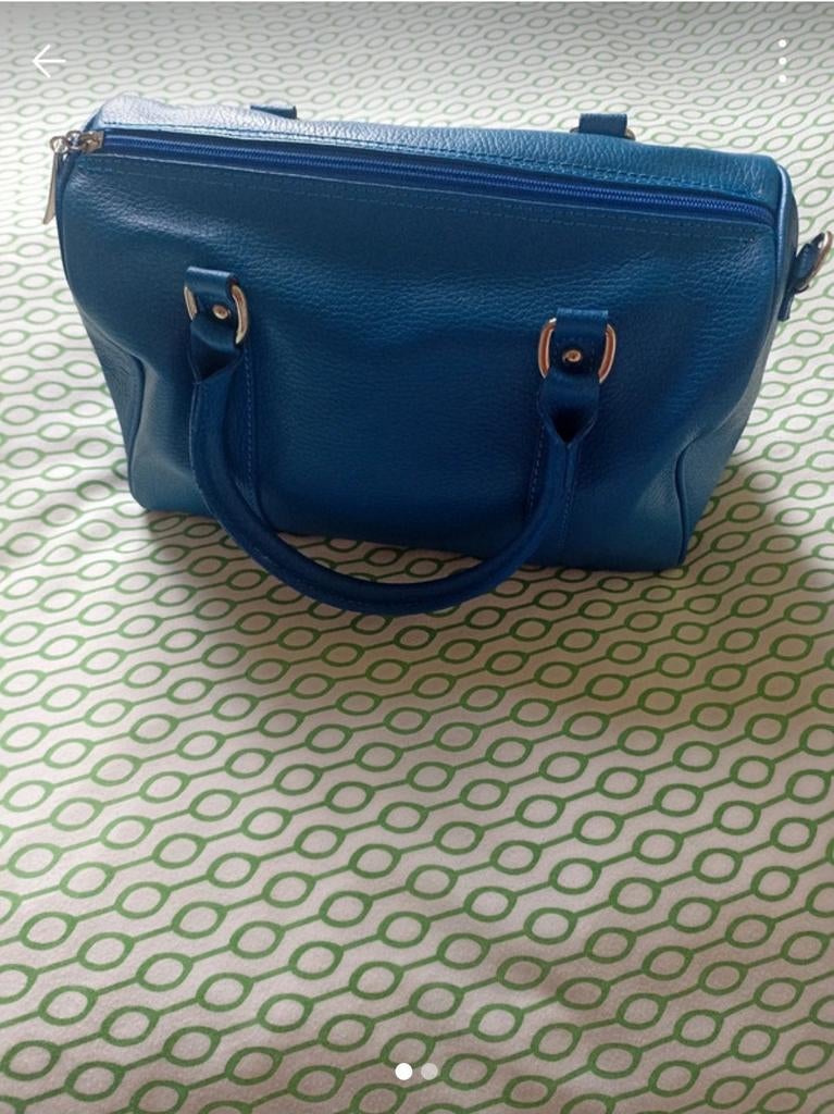 The Genuine Leather - Handtas, Verzenden, Zo goed als nieuw, Blauw