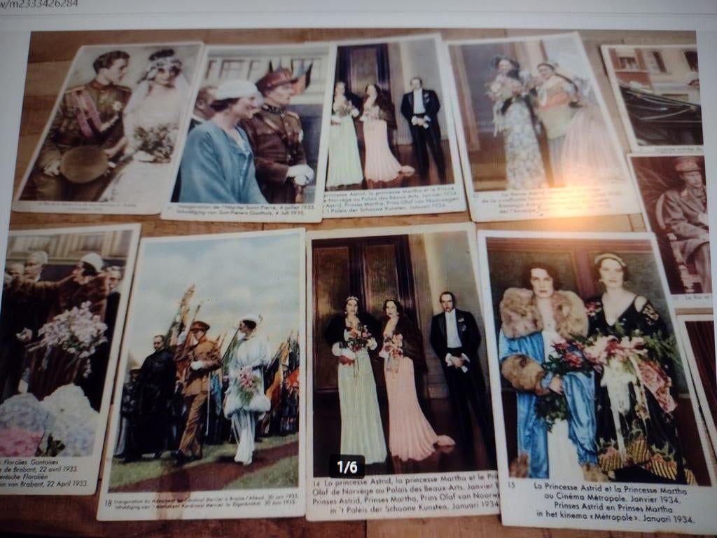 LOT : 16 CHROMOS REINE ASTRID-CÔTE D'OR, Collections, Enlèvement ou Envoi, Comme neuf, Autres sujets/thèmes, Gravure